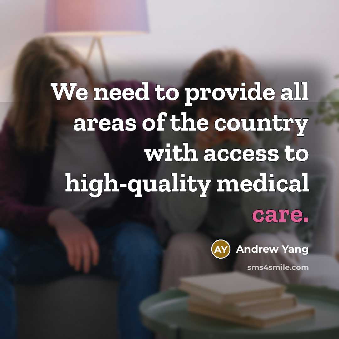 “We need to provide all areas of the country with…” quote by Andrew Yang