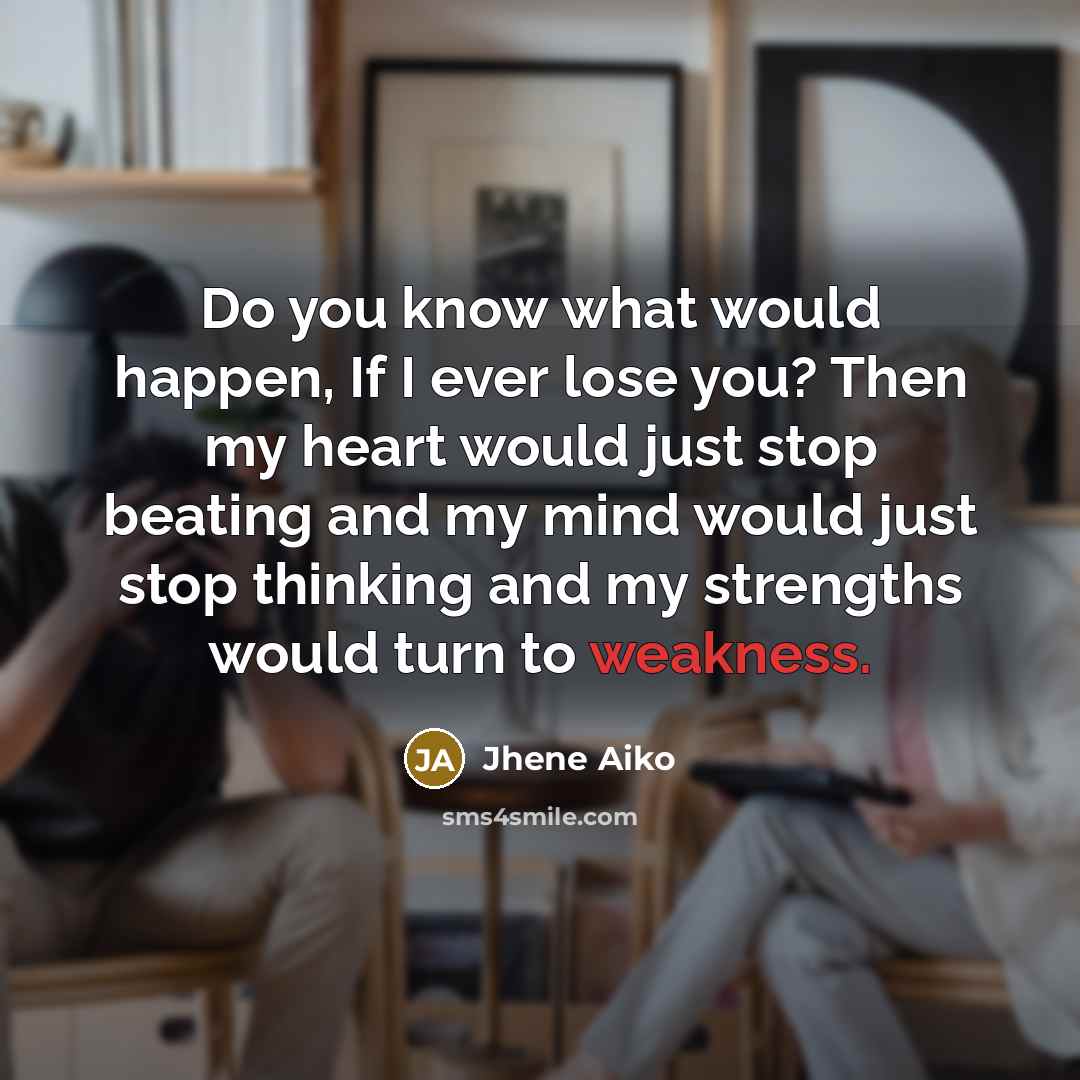 “Do you know what would happen, If I ever lose…” quote by Jhene Aiko