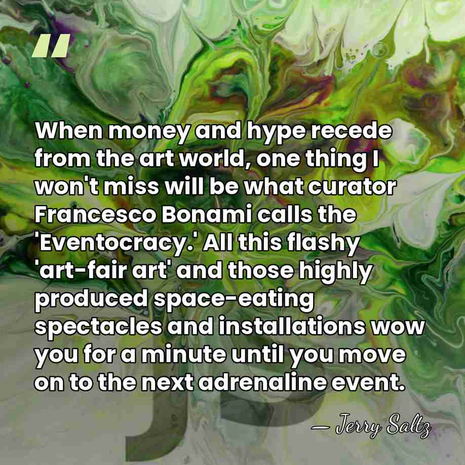 When money and hype recede from the art world, one thing I&hellip; - Jerry Saltz