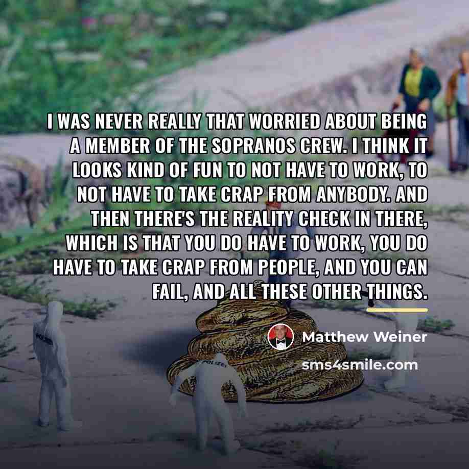 “I was never really that worried about being a member…” quote by Matthew Weiner