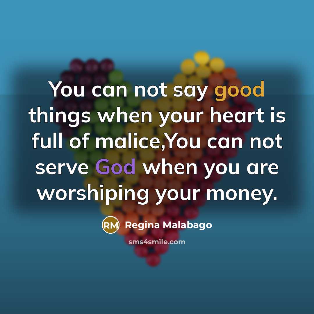 “You can not say good things when your heart is…” quote by Regina Malabago