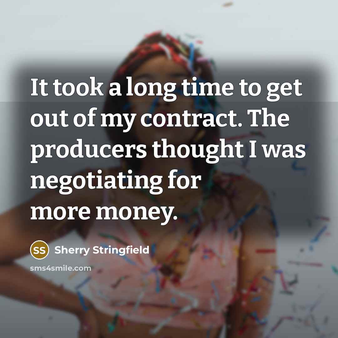 “It took a long time to get out of my…” quote by Sherry Stringfield