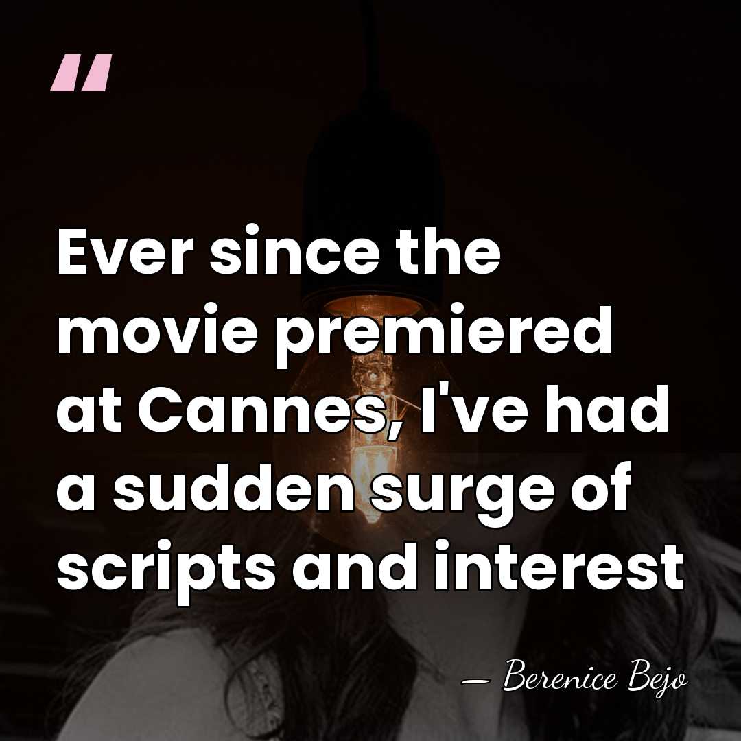 Ever since the movie premiered at Cannes, I've had a sudden surge&hellip; - Berenice Bejo