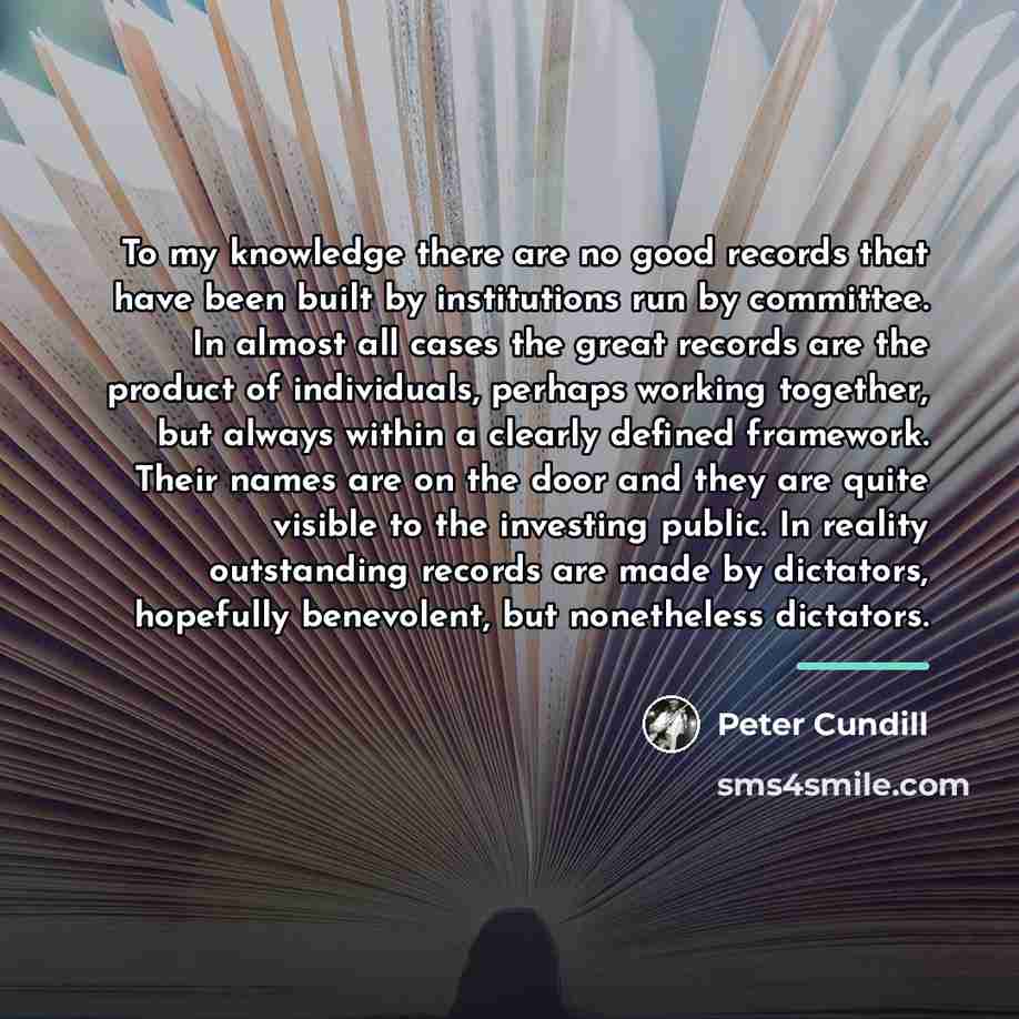 “To my knowledge there are no good records that have…” quote by Peter Cundill