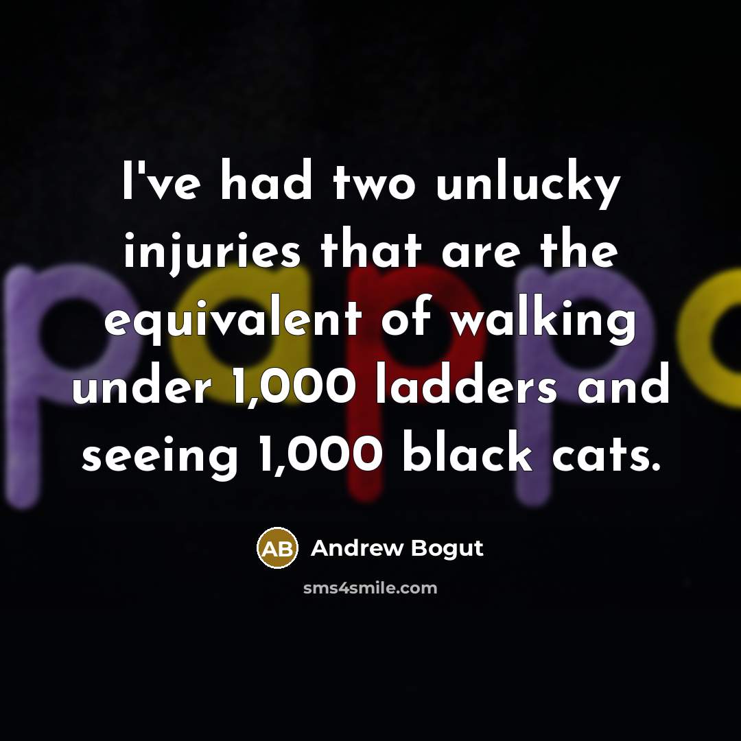 “I've had two unlucky injuries that are the equivalent of…” quote by Andrew Bogut