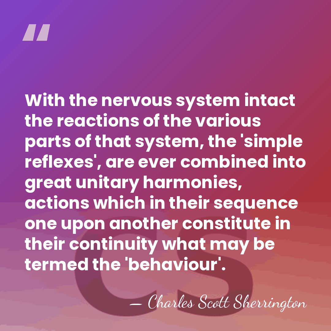 With the nervous system intact the reactions of the various parts of&hellip; - Charles Scott Sherrington
