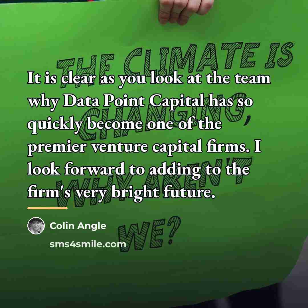 “It is clear as you look at the team why…” quote by Colin Angle