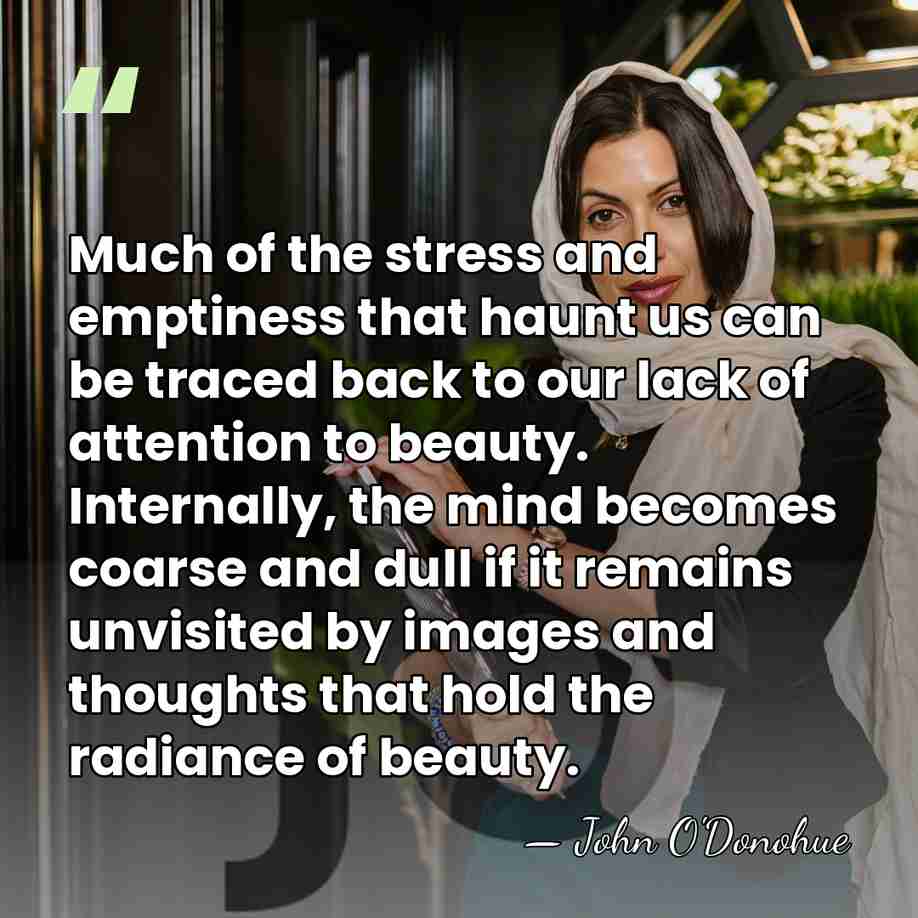 Much of the stress and emptiness that haunt us can be traced&hellip; - John O'Donohue
