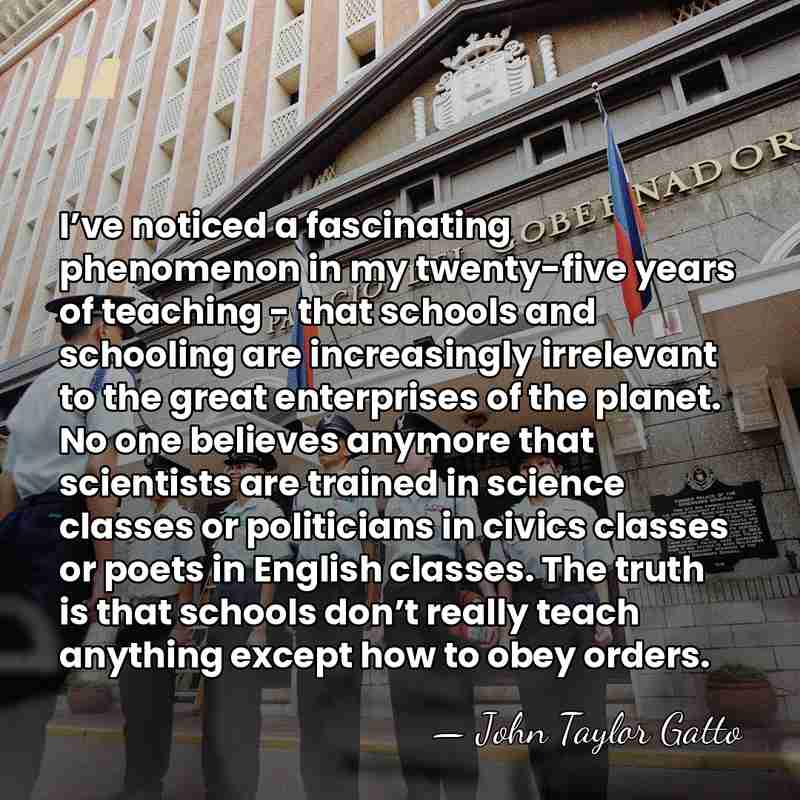 I’ve noticed a fascinating phenomenon in my twenty-five years of teaching -&hellip; - John Taylor Gatto