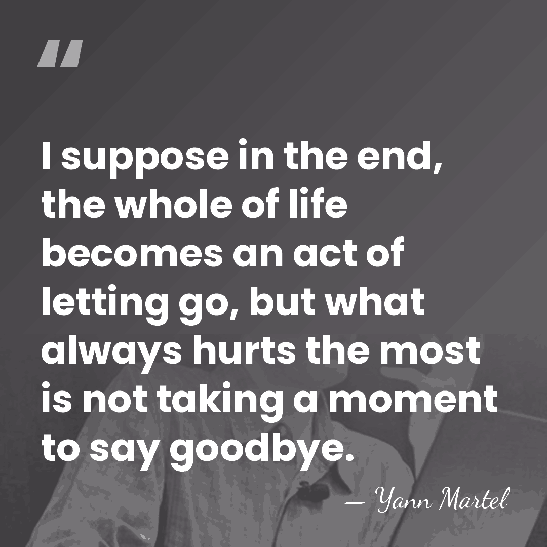 I suppose in the end, the whole of life becomes an act&hellip; - Yann Martel