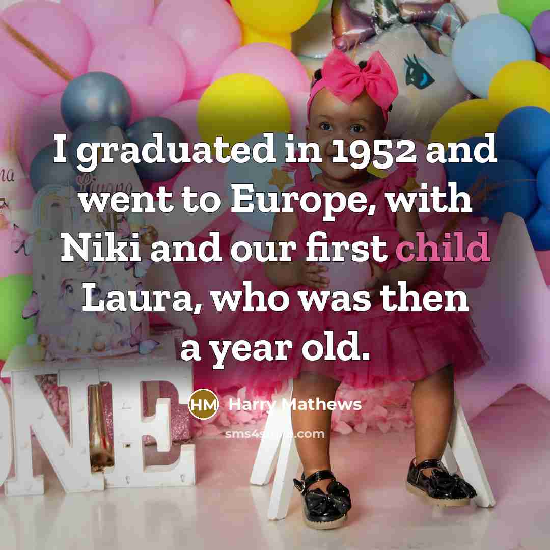 “I graduated in 1952 and went to Europe, with Niki…” quote by Harry Mathews