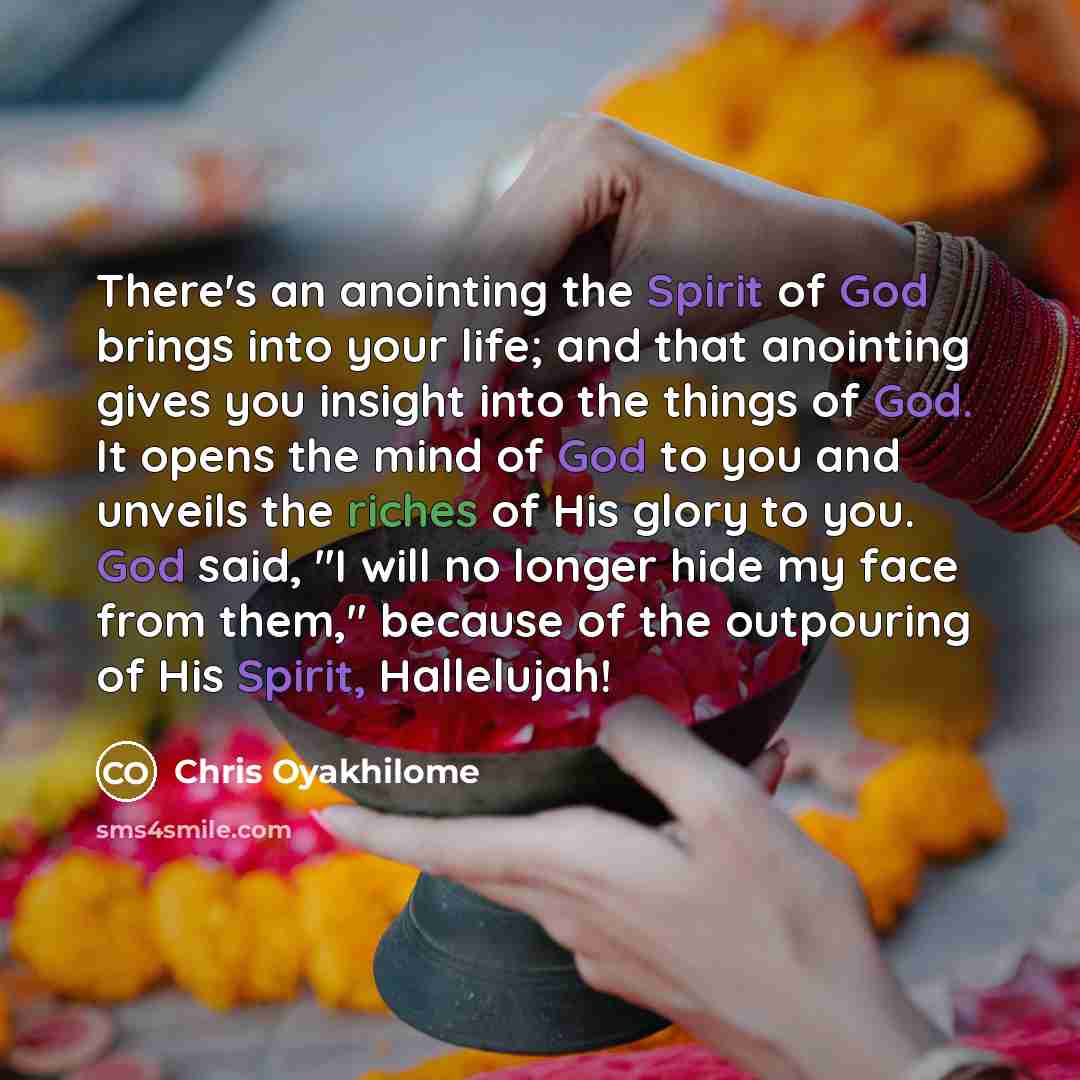 “There's an anointing the Spirit of God brings into your…” quote by Chris Oyakhilome