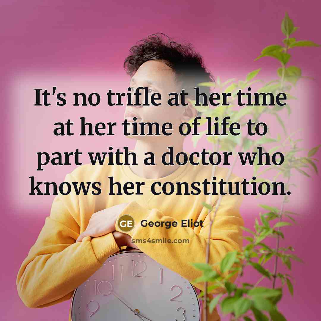 “It's no trifle at her time at her time of…” quote by George Eliot