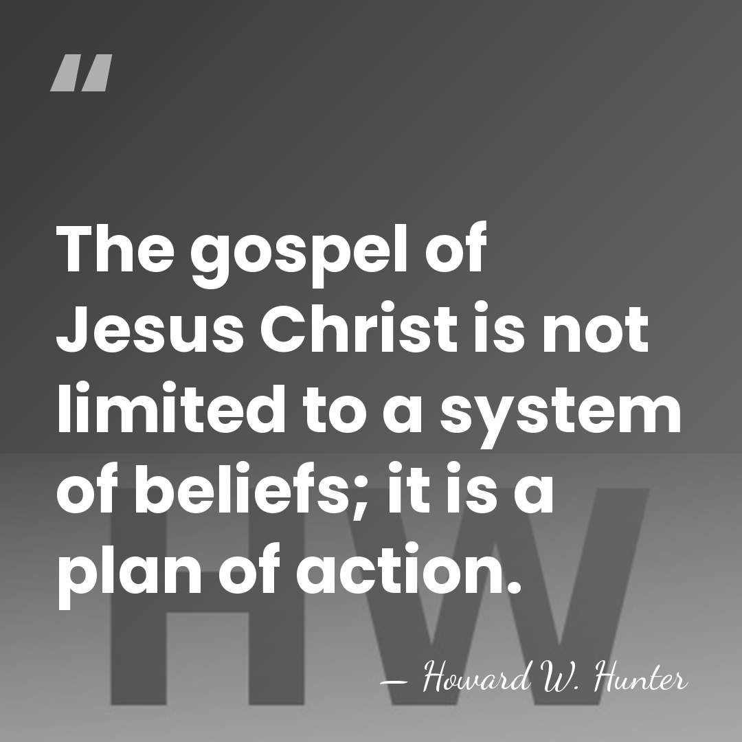 The gospel of Jesus Christ is not limited to a system of&hellip; - Howard W. Hunter