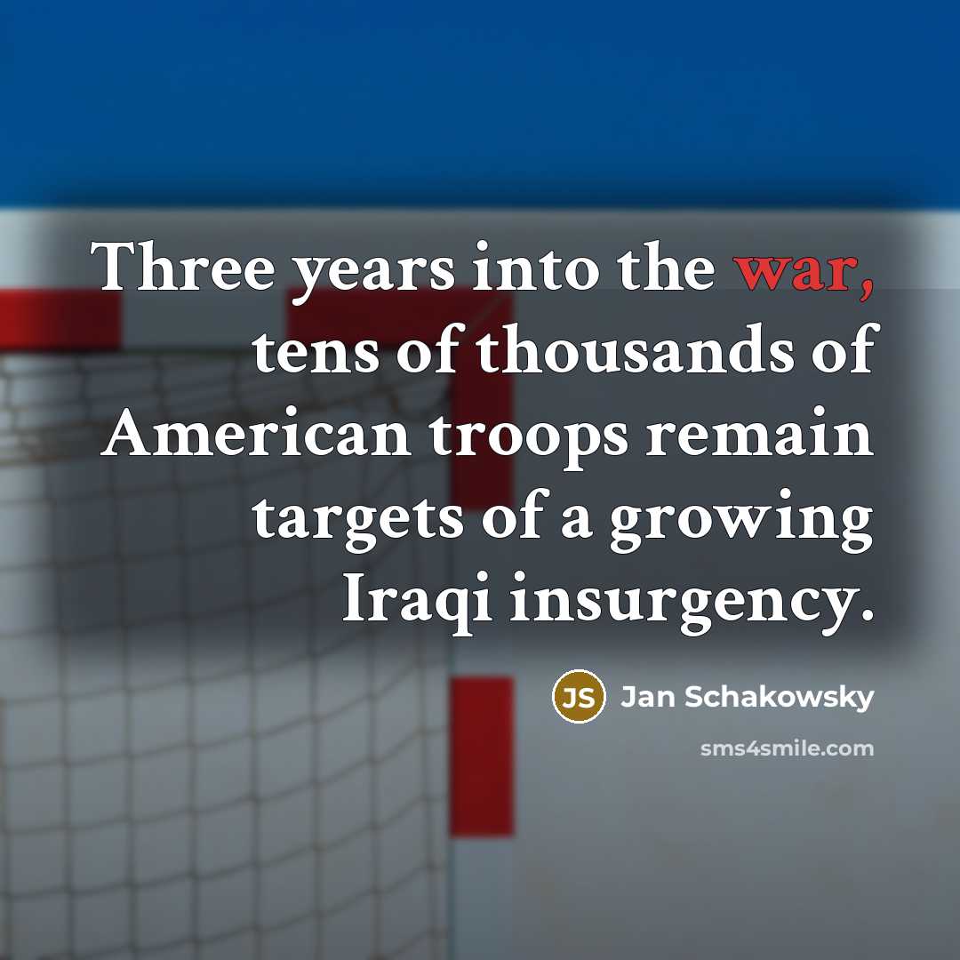 “Three years into the war, tens of thousands of American…” quote by Jan Schakowsky