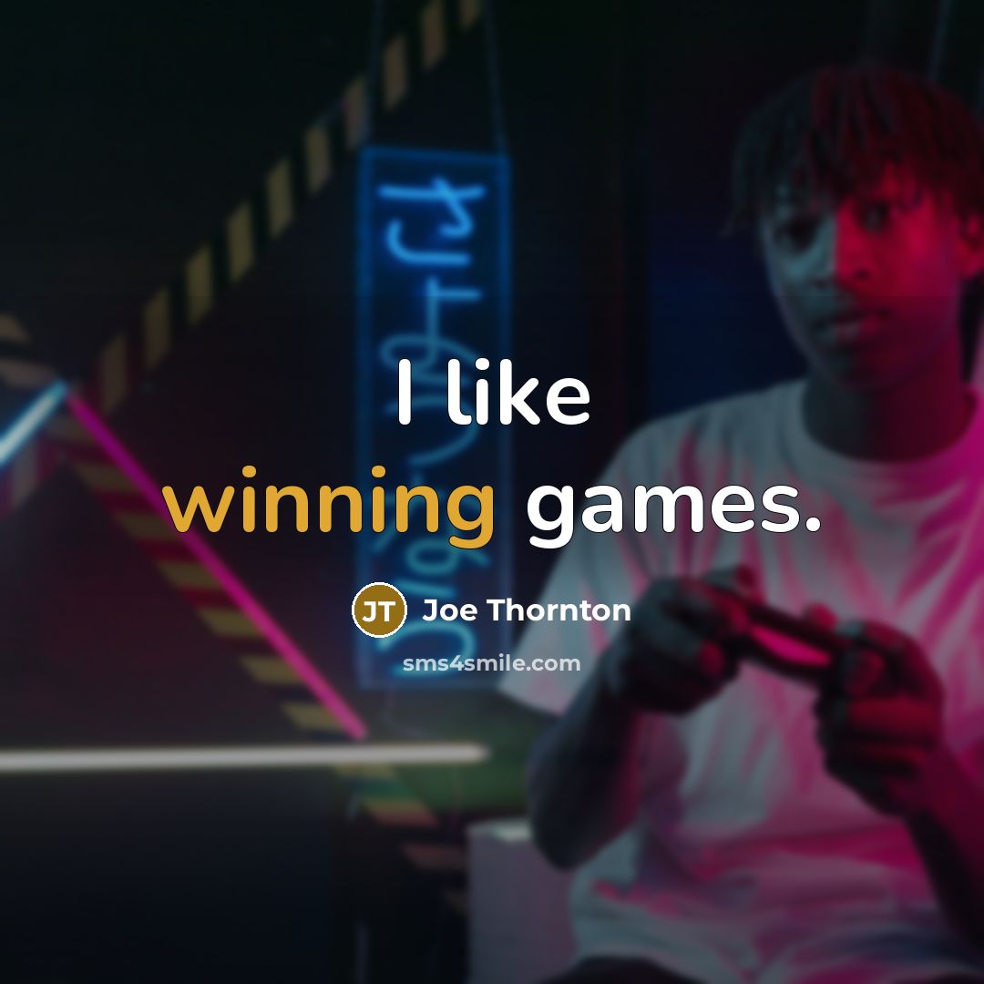 “I like winning games.…” quote by Joe Thornton