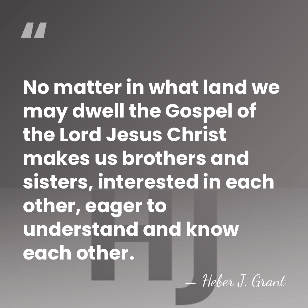 No matter in what land we may dwell the Gospel of the&hellip; - Heber J. Grant