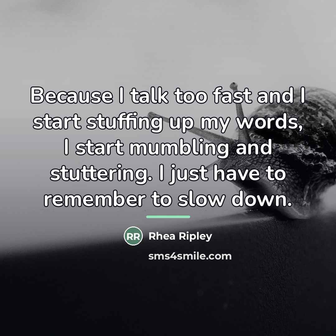 “Because I talk too fast and I start stuffing up…” quote by Rhea Ripley