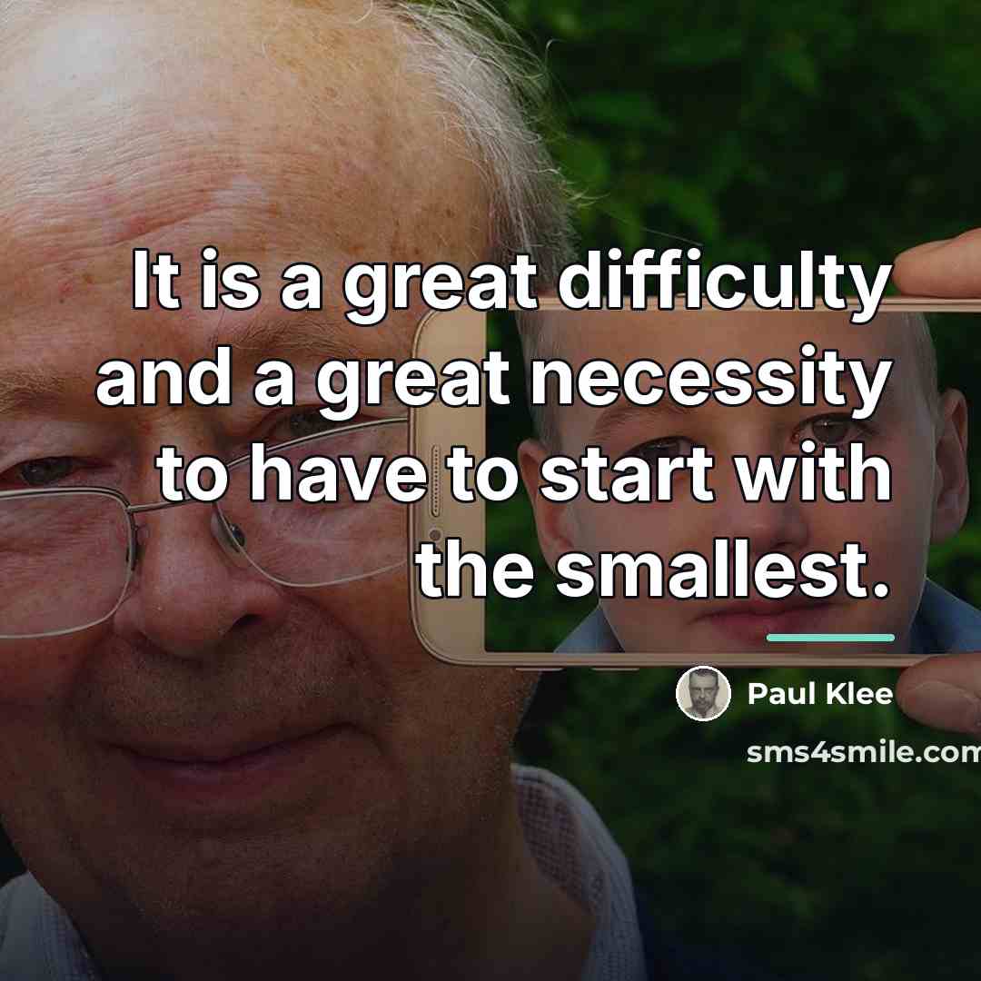“It is a great difficulty and a great necessity to…” quote by Paul Klee