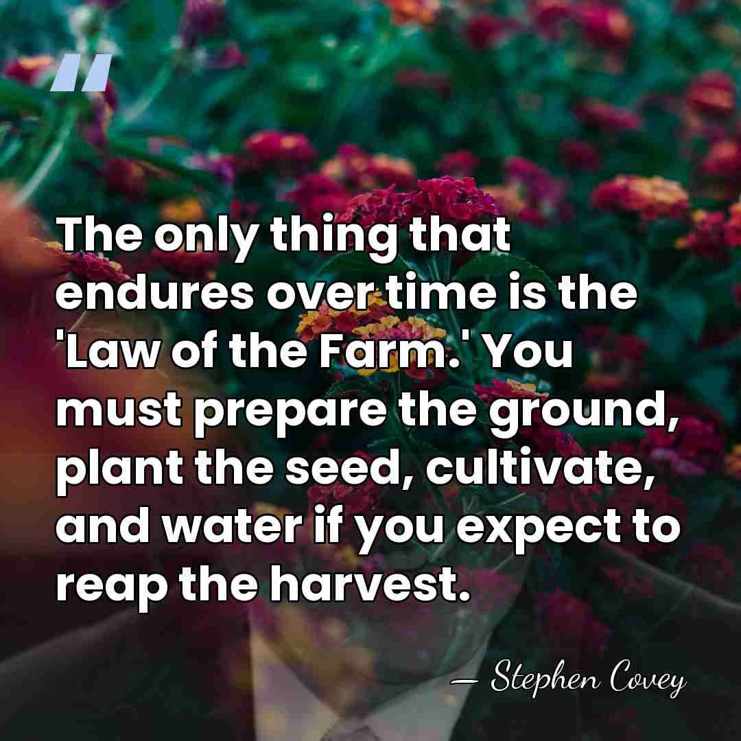 The only thing that endures over time is the 'Law of the&hellip; - Stephen Covey