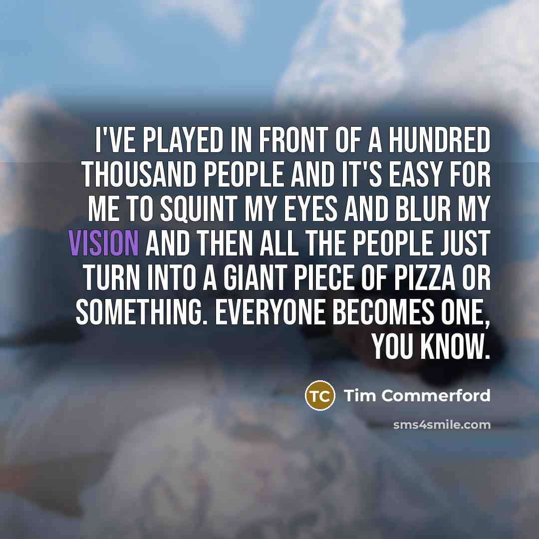 “I've played in front of a hundred thousand people and…” quote by Tim Commerford