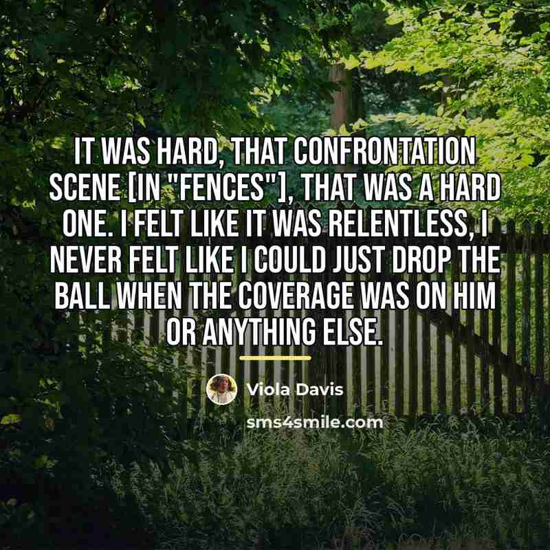 “It was hard, that confrontation scene [in "Fences"], that was…” quote by Viola Davis