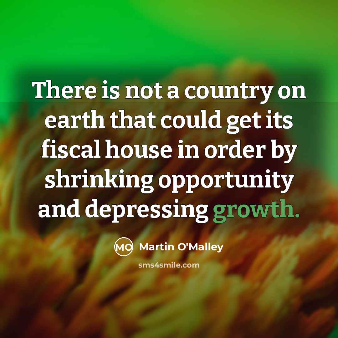“There is not a country on earth that could get…” quote by Martin O'Malley
