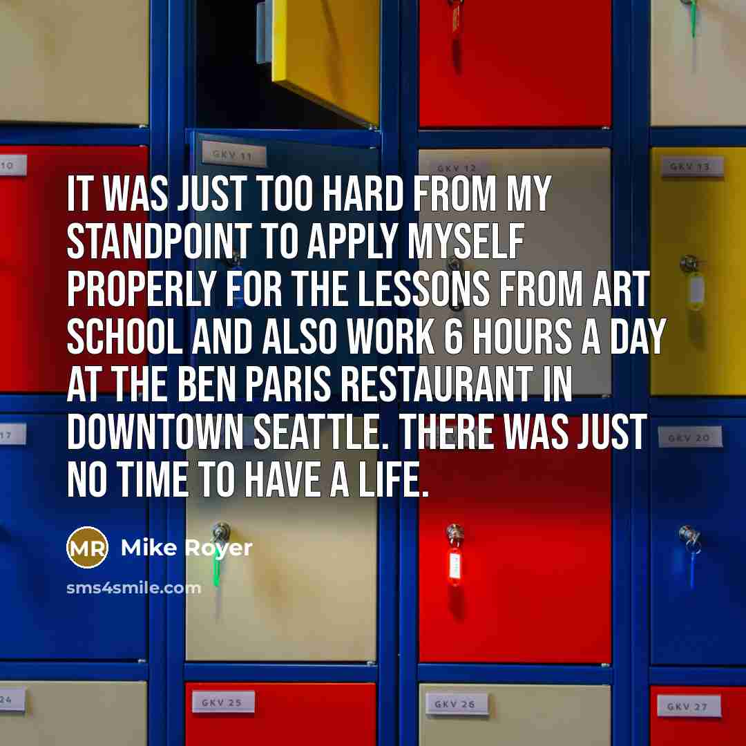 “It was just too hard from my standpoint to apply…” quote by Mike Royer