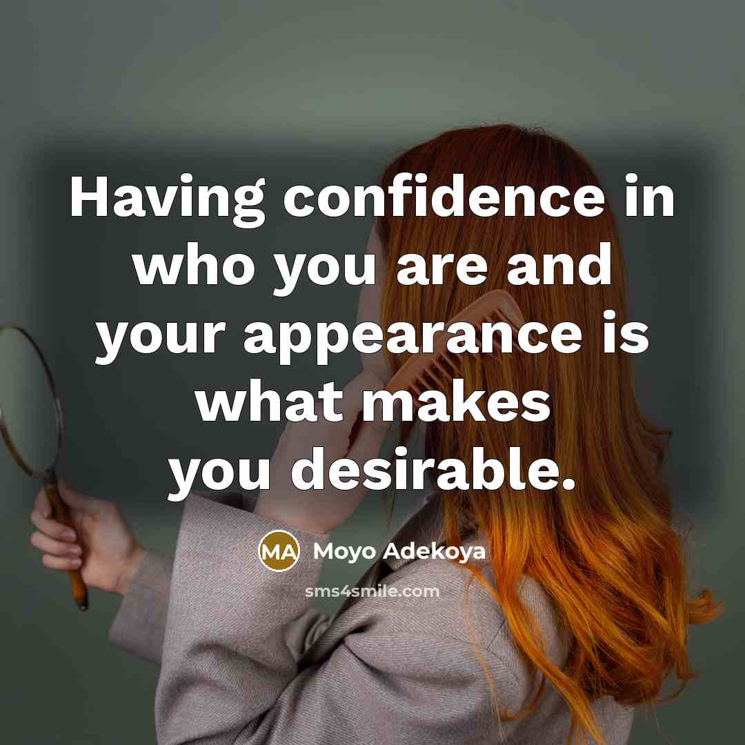 “Having confidence in who you are and your appearance is…” quote by Moyo Adekoya