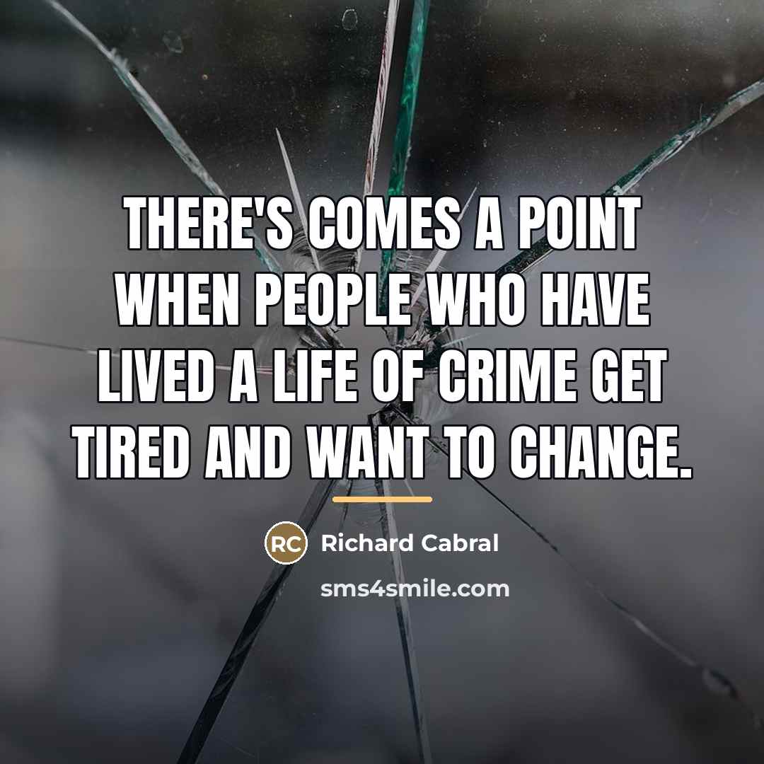 “There's comes a point when people who have lived a…” quote by Richard Cabral