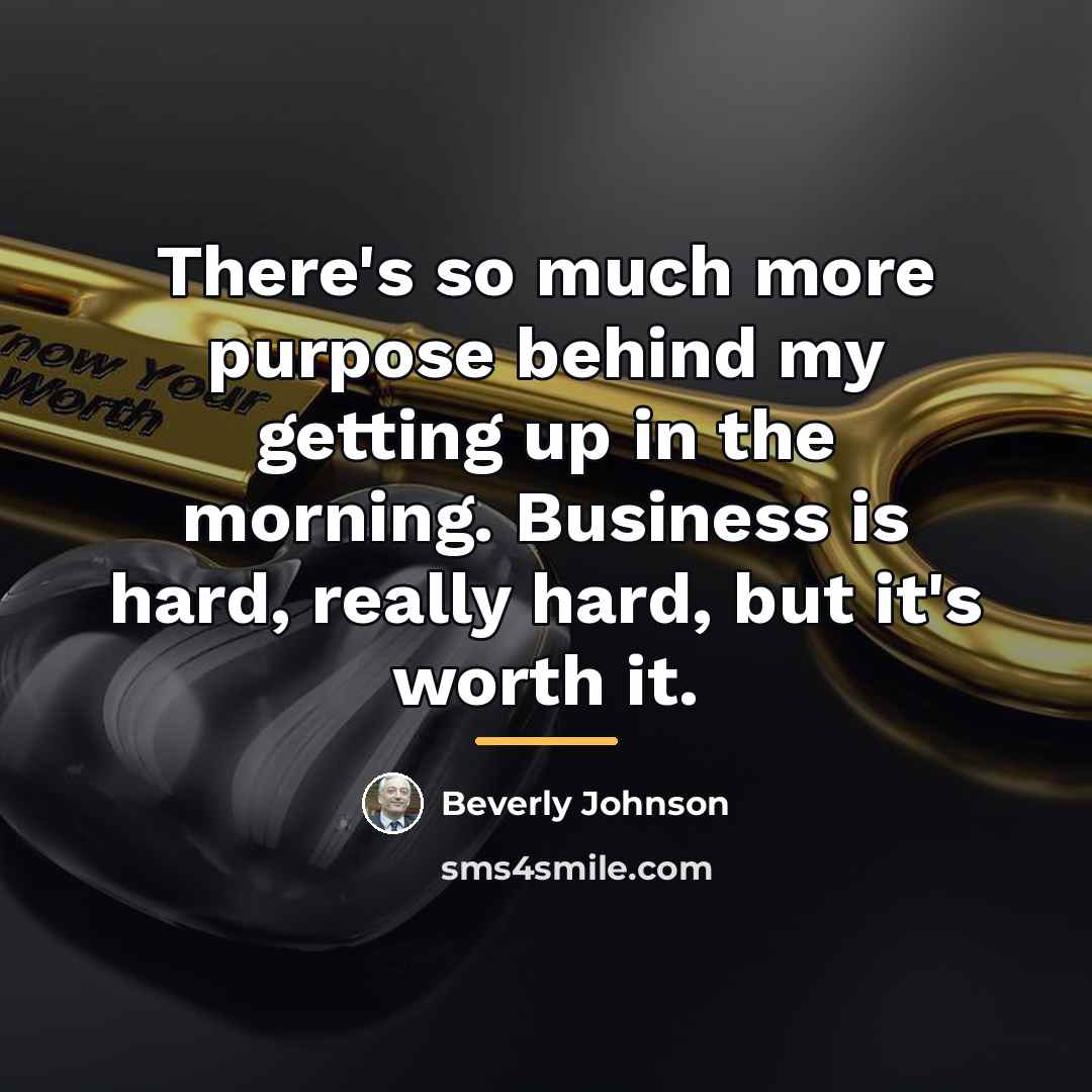“There's so much more purpose behind my getting up in…” quote by Beverly Johnson