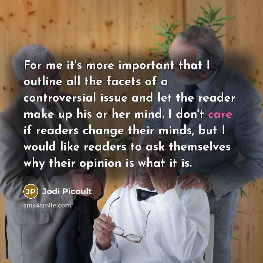 “For me it's more important that I outline all the…” quote by Jodi Picoult