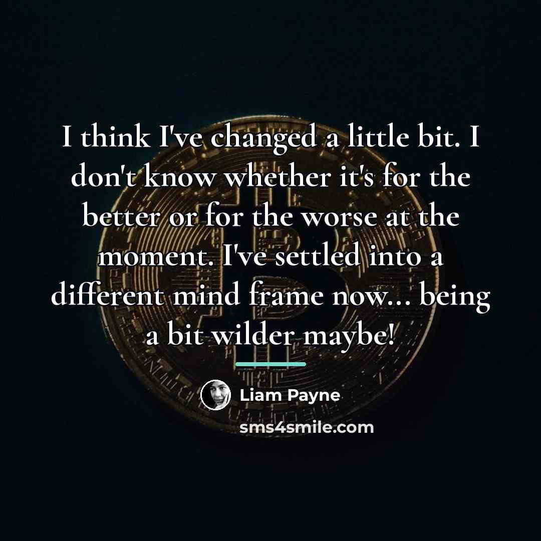 “I think I've changed a little bit. I don't know…” quote by Liam Payne