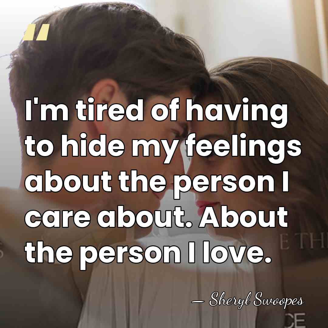 I'm tired of having to hide my feelings about the person I&hellip; - Sheryl Swoopes