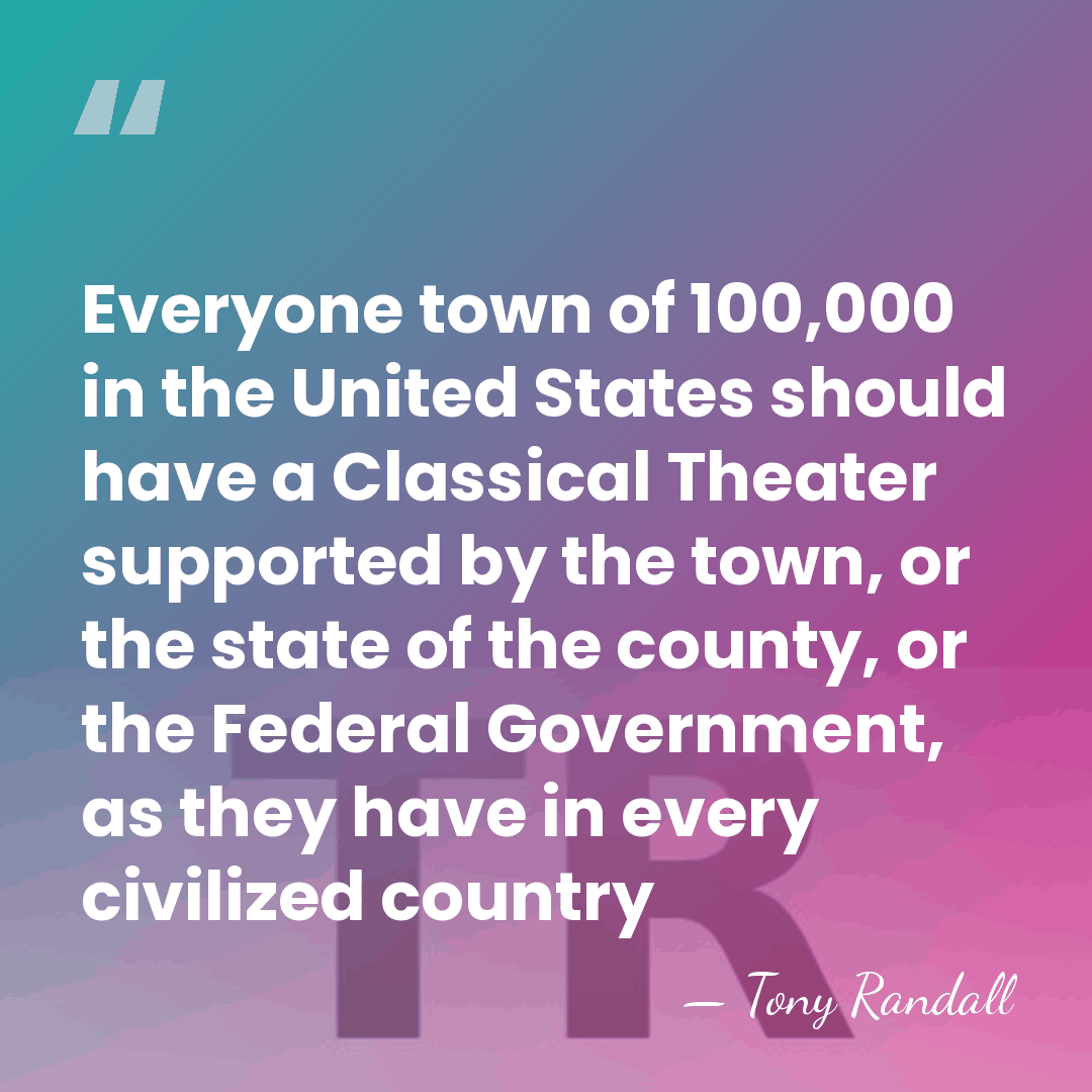 Everyone town of 100,000 in the United States should have a Classical&hellip; - Tony Randall