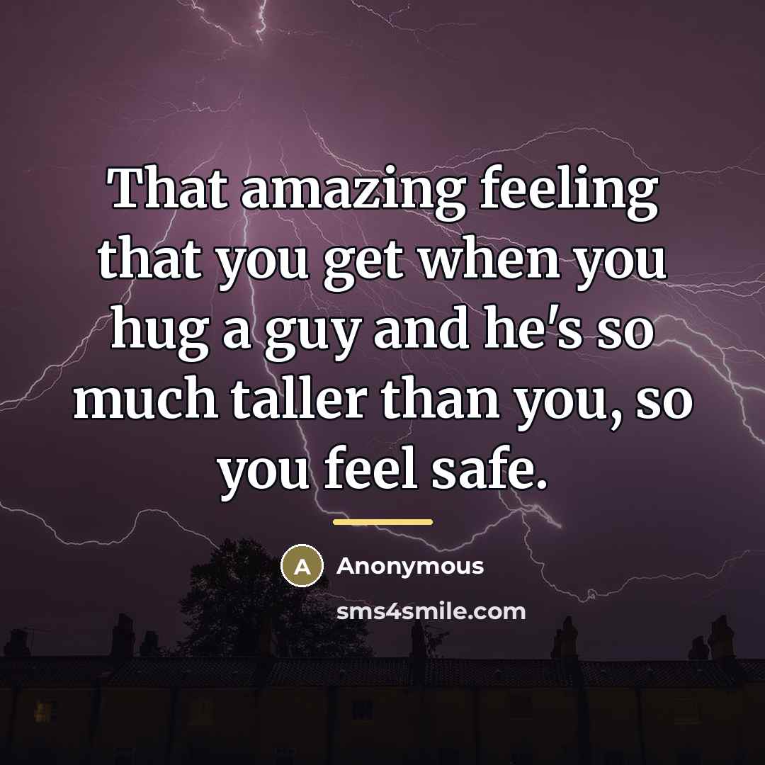 “That amazing feeling that you get when you hug a…” quote by Anonymous