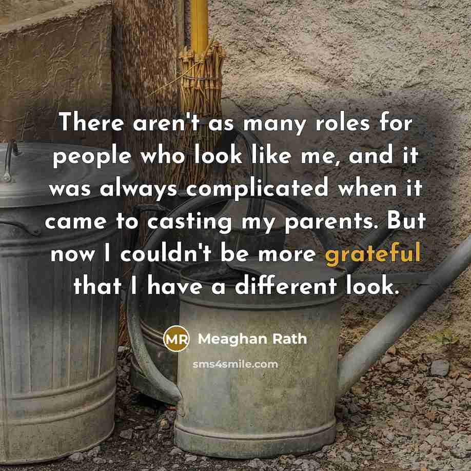 “There aren't as many roles for people who look like…” quote by Meaghan Rath