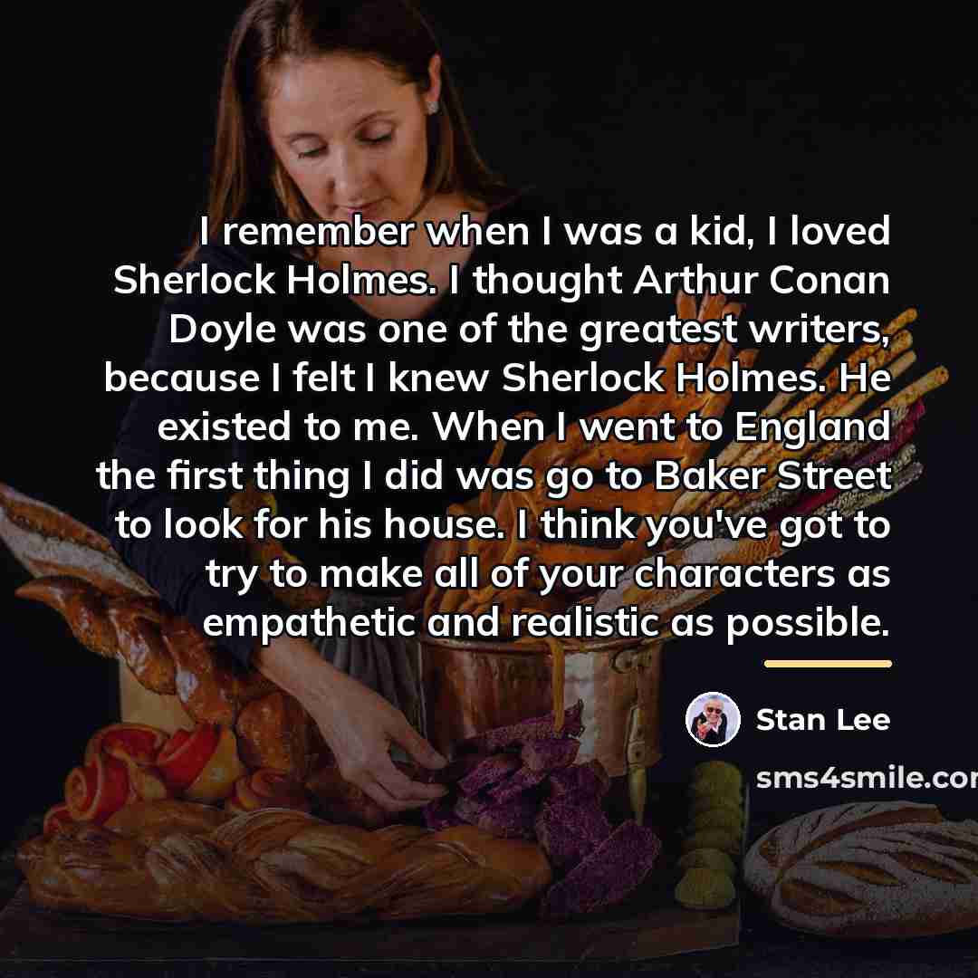 “I remember when I was a kid, I loved Sherlock…” quote by Stan Lee