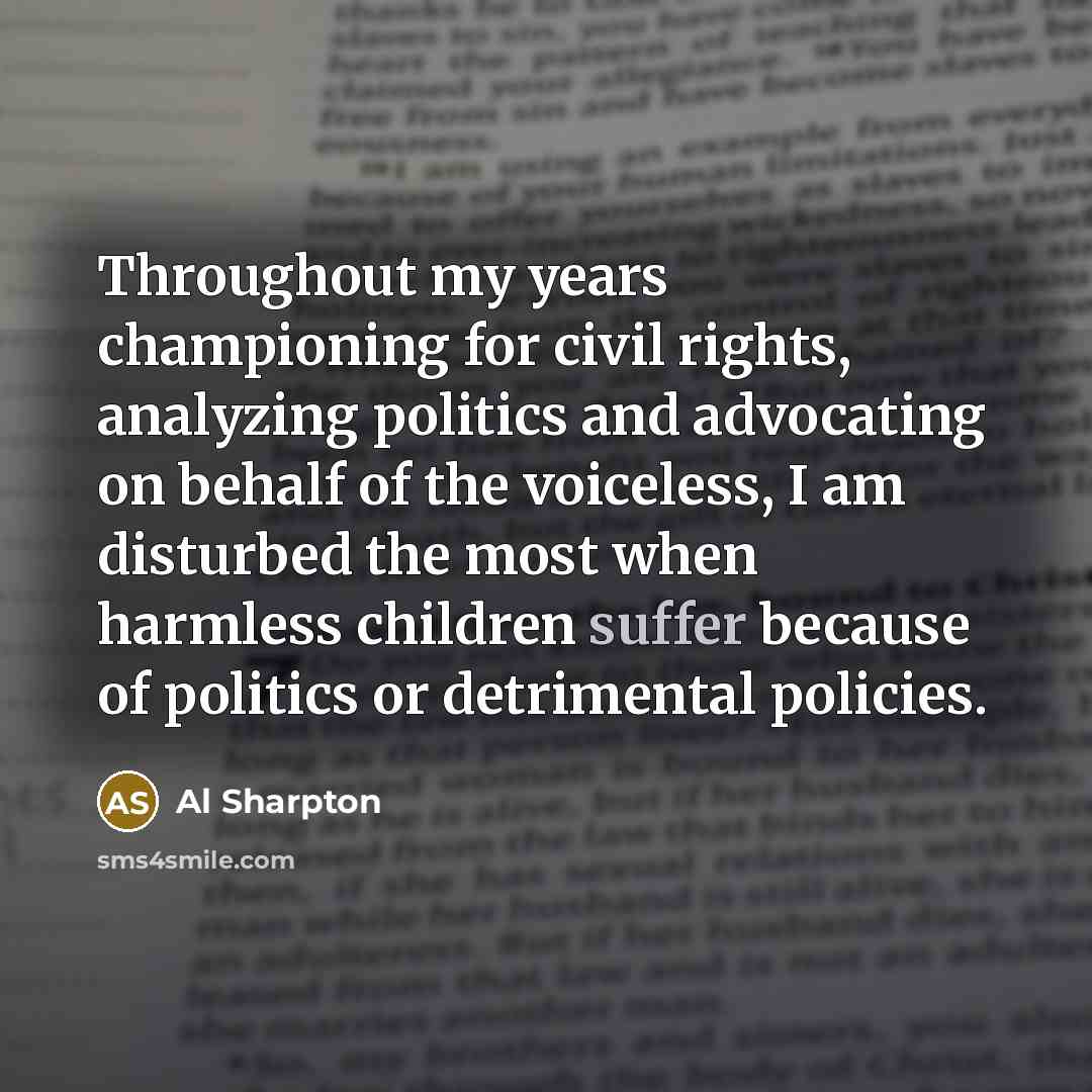 “Throughout my years championing for civil rights, analyzing politics and…” quote by Al Sharpton