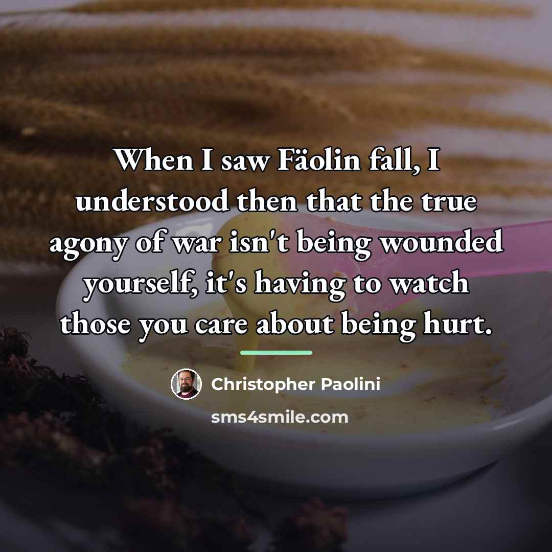 “When I saw Fäolin fall, I understood then that the…” quote by Christopher Paolini