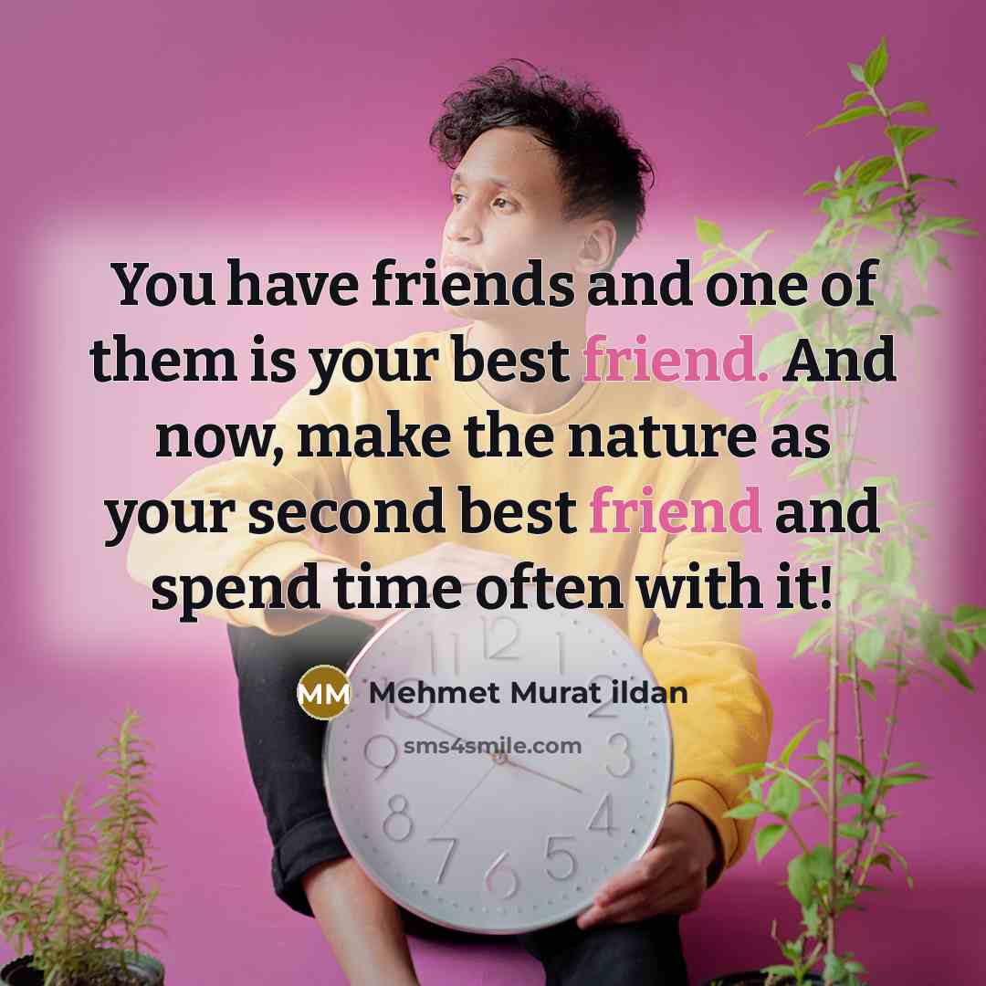 “You have friends and one of them is your best…” quote by Mehmet Murat Ildan
