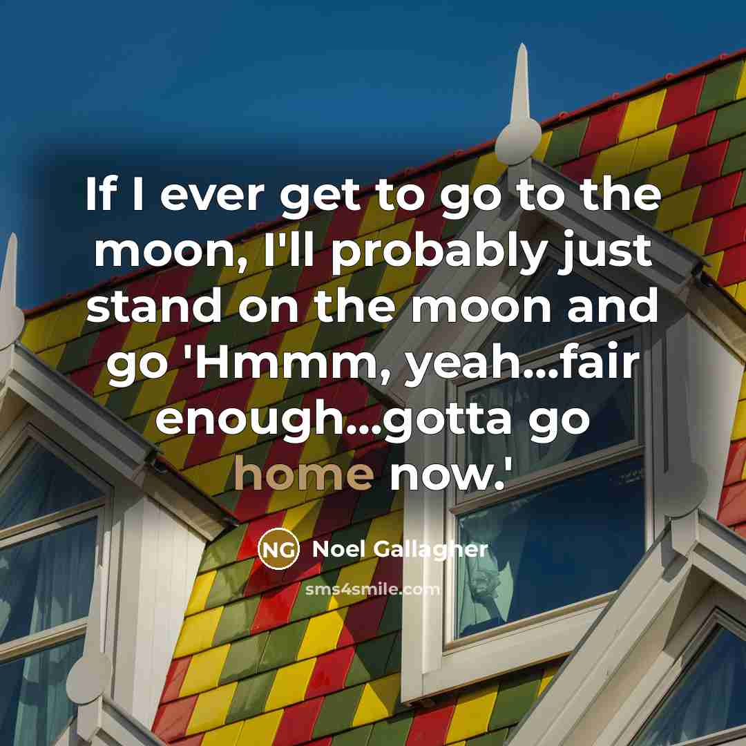“If I ever get to go to the moon, I'll…” quote by Noel Gallagher