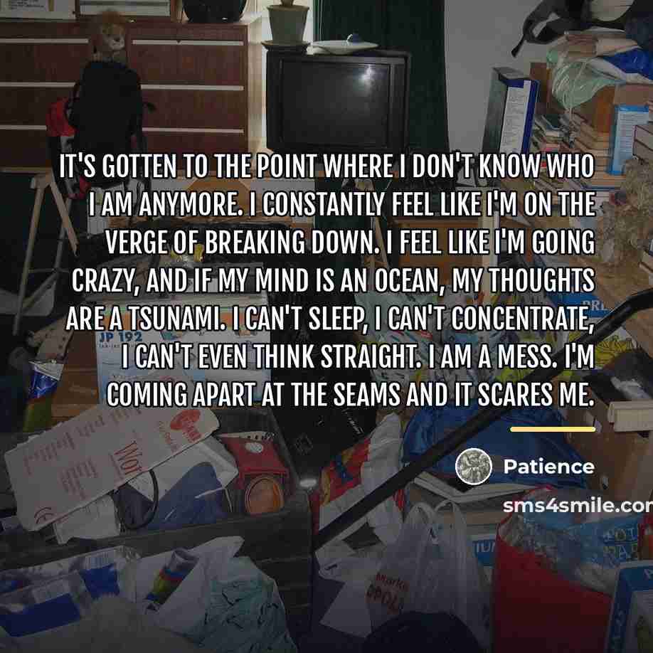 “It's gotten to the point where I don't know who…” quote by Patience