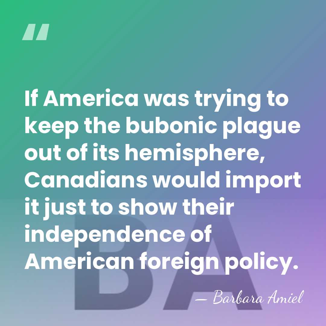If America was trying to keep the bubonic plague out of its&hellip; - Barbara Amiel