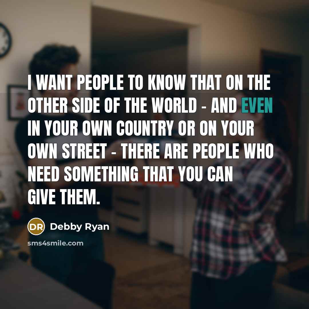 “I want people to know that on the other side…” quote by Debby Ryan
