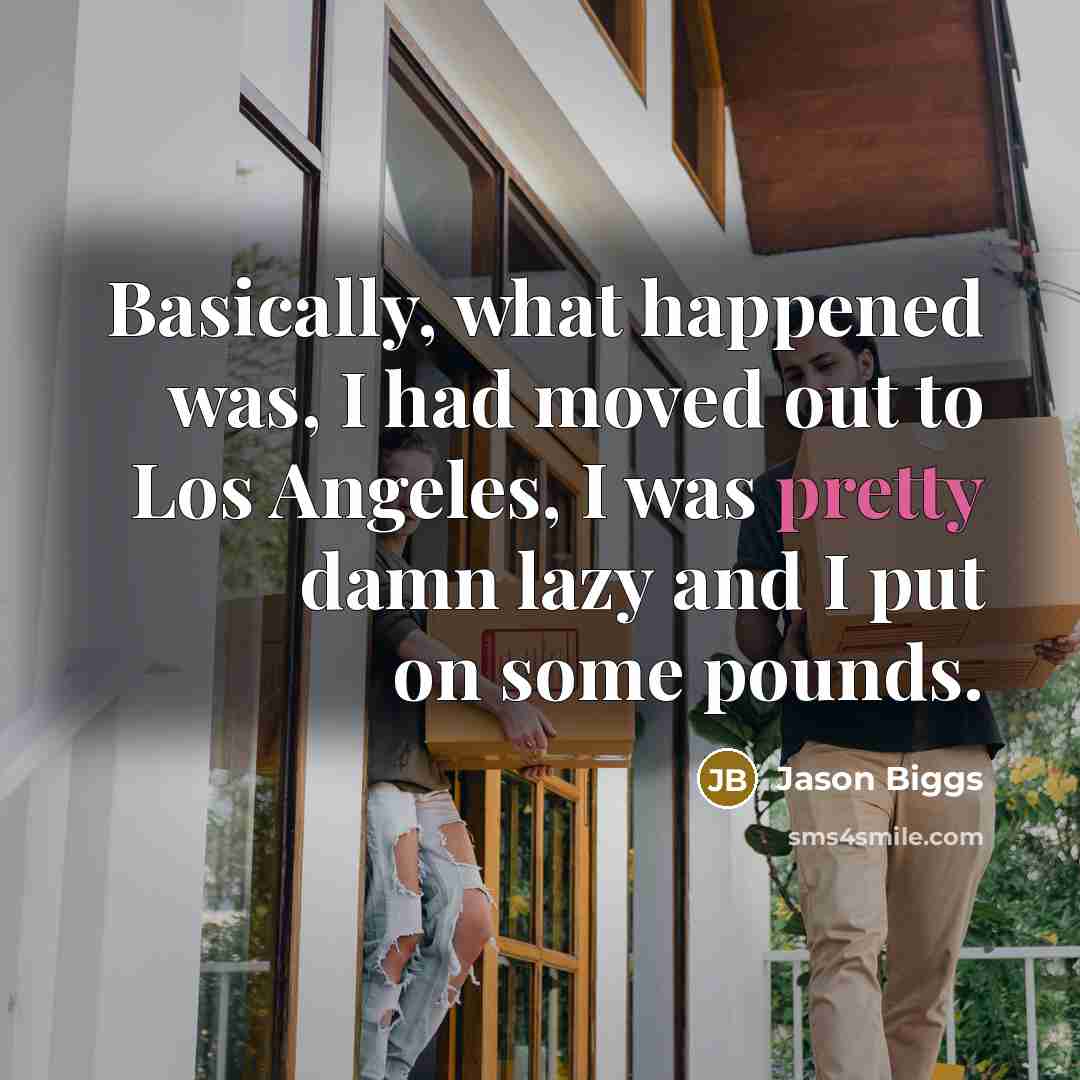 “Basically, what happened was, I had moved out to Los…” quote by Jason Biggs