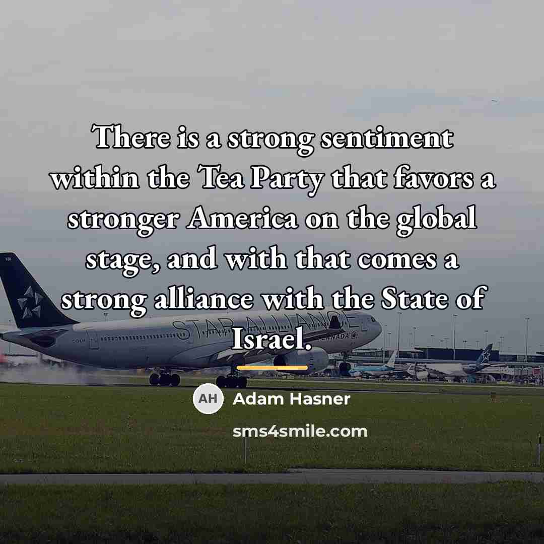“There is a strong sentiment within the Tea Party that…” quote by Adam Hasner