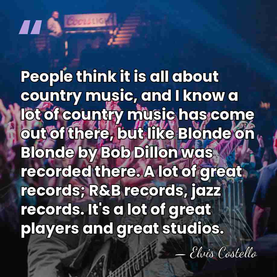 People think it is all about country music, and I know a&hellip; - Elvis Costello