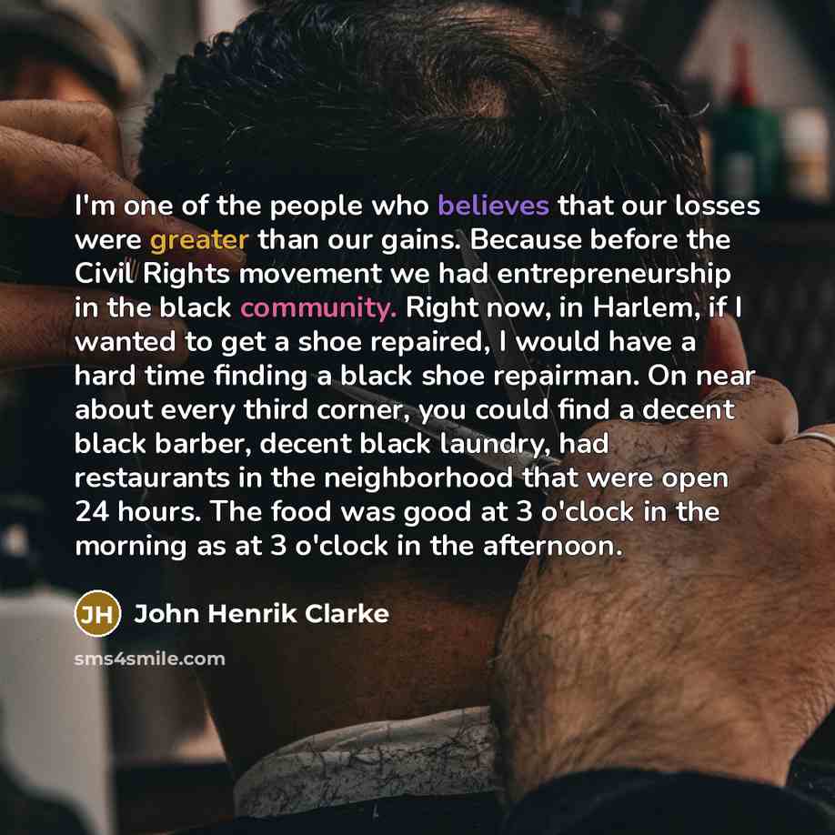 “I'm one of the people who believes that our losses…” quote by John Henrik Clarke