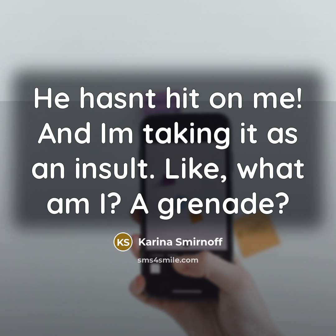 “He hasnt hit on me! And Im taking it as…” quote by Karina Smirnoff